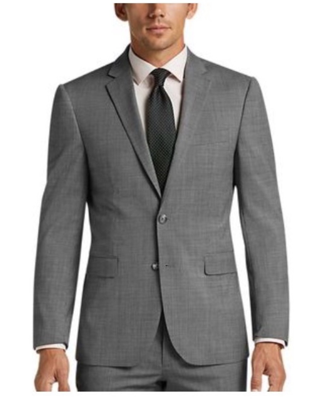 3 Piece Awearness Kenneth Cole AWEAR-TECH Gray Extreme Slim Fit Suit